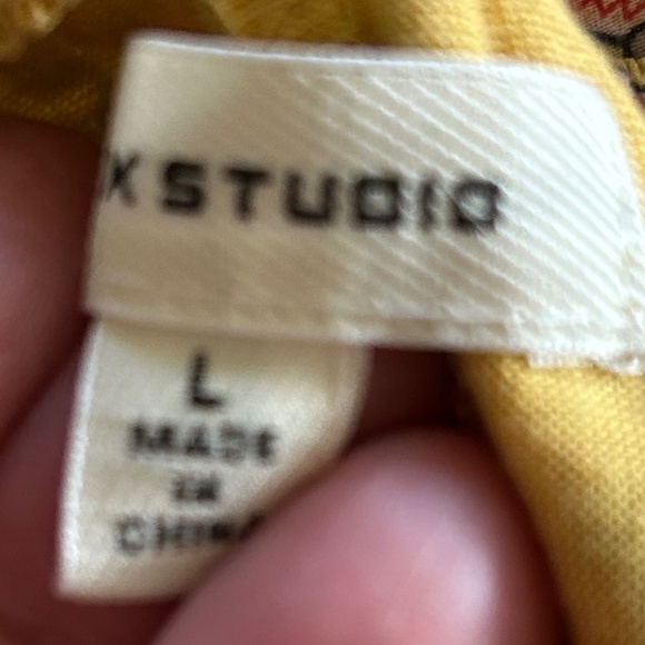 Set Of Two Max Studio Boho Mini Skirts M/L Floral Patterns Yellow Flirty - Picture 3 of 11